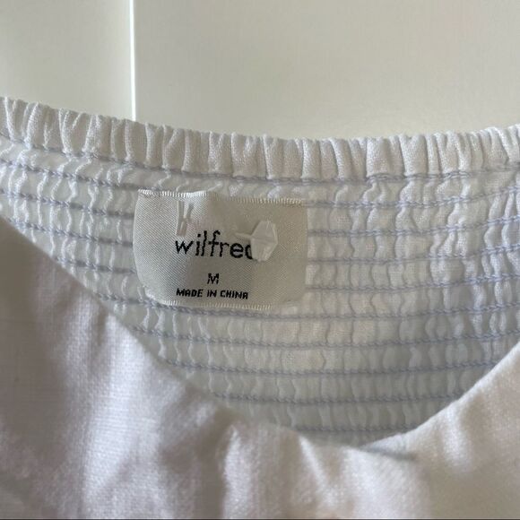 WILFRED Chariot Linen Midi Dress in White Medium - Picture 5 of 9